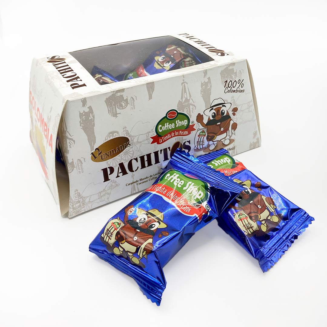 pachitos coffee, caramel coffee, candy coffee